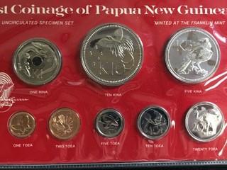 1975 Papua New Guinea Coin Set