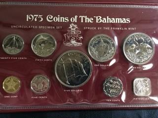 1975 Bahamas Coin Set