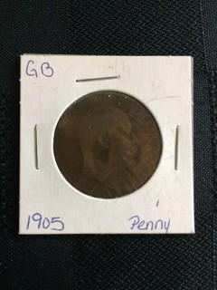 1905 British 1 Penny