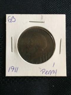 1911 British 1 Penny