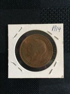 1914 British 1 Penny