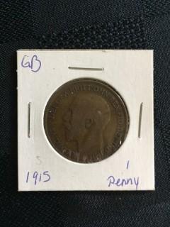 1915 British 1 Penny