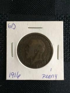 1916 British 1 Penny