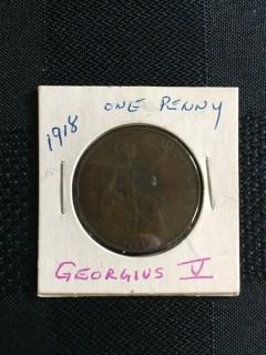 1918 British 1 Penny