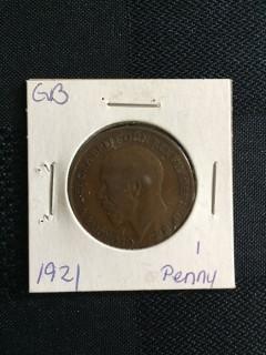 1921 British 1 Penny
