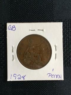 1928 British 1 Penny