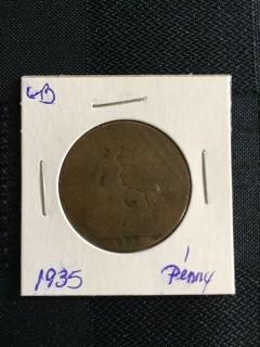1935 British 1 Penny