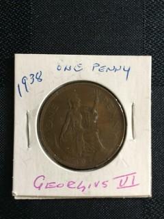 1938 British 1 Penny