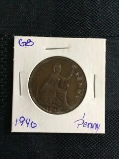 1940 British 1 Penny