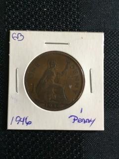 1946 British 1 Penny
