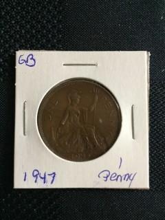 1947 British 1 Penny
