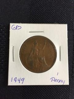 1949 British 1 Penny