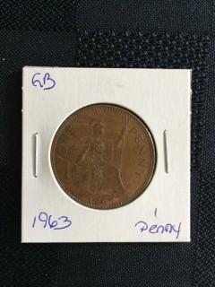 1963 British 1 Penny