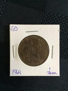 1964 British 1 Penny
