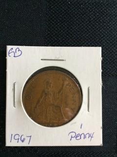 1967 British 1 Penny