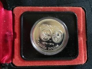 1974 Winnipeg Silver Dollar (Cased)