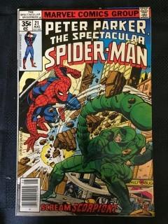 Marvel The Spectacular Spiderman Comic, No. 21.