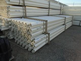 Selling  Off-site, 3 Series 160 PVC Pipe, 70 x 20' Lengths. * Located at Bay C, 4415 - 72 Ave SE For Viewing Contact Graham @ 403-608-7456.*