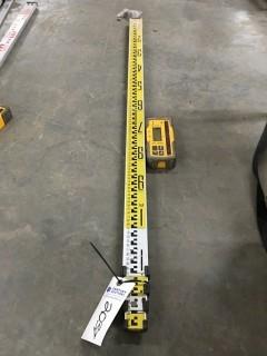 Adjustable Transit Stick with HL700 Laser Receiver.