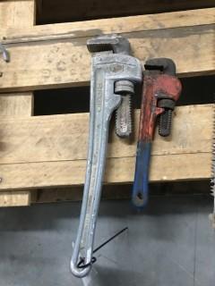 (2) Pipe Wrenches.