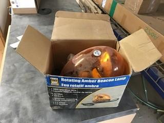 Powerfist Rotating Amber Beacon Lamp.