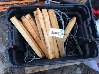 Cable/Wood Stakes & Metal Pins.