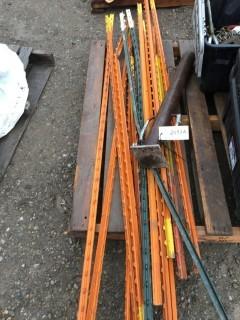 Metal Fence Posts with Hand Pounder.