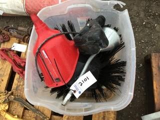 Funnels & Sweeper Brush.