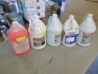 (1) Jug Of Lenox Pro Tool Cutting Tool Lubricant, (1) Jug Of Super 90 Floor Finish, (1) Jug Of Magna Crete Activator And (1) Jug Of Thermal Dynamics Extreme Cool