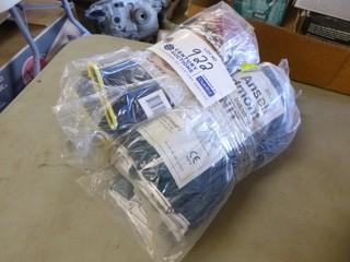 Qty Of Approx. (48) Pairs Of Size 10 Nitrile Dotted Gloves And Ansell Edmont Hynit Gloves
