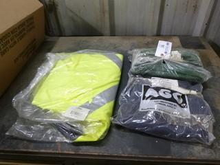 Size 52/32 Nomex Pants, Size XL Nomex Shop Coat And Size Large Condor Reversible Bomber Jacket