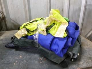 Qty Of High Vis Vests, Coveralls And Rain Gear