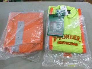(1) Pair Of Size L Coveralls And (1) Pair Of Size 2XL Bibs