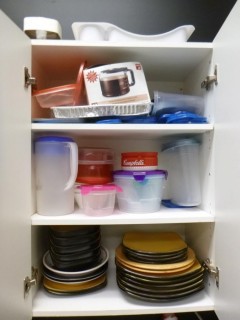 Qty Of Bowls, Plates And Juice Containers *Note: Cupboard Not Included*