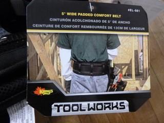 (2) Tool Works Adjustable Padded Comfort Belts