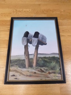 13in X 17in Hand Painted Mail Box Picture