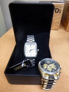 (1) Accutime Watch Corp And (1) Seiko Watch