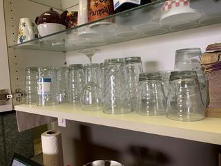 Quantity of Assorted Glassware.