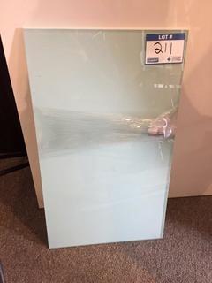 Wall Mounted Glass Board, 14" x 24".