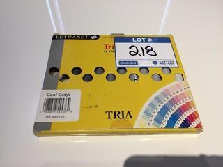 Letraset Cool Grays Tria Markers.