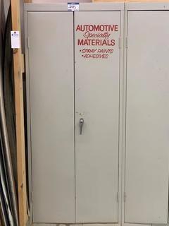 Metal Locker, 30" x 18" x 72", Contents Included.