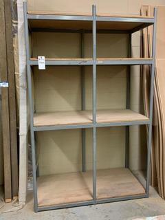 Metal/Wood Racking, 52" x 26-1/2" x 84".