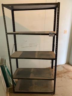 Metal Shelf, 36" x 15-1/2" x 70".