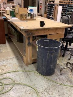 Work Bench, 96" x 48" x 36" **Tools not Included**.