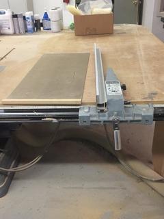 Delta 230V Unisaw/Work Bench, 98" x 97" x 34-1/2".