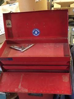 Red Metal Tool Box.