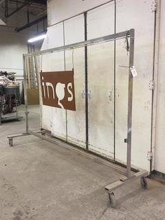 Painting Rack Only, Sign Not Included,  Approximately 8' x 7-1/2'.