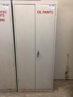 Metal Locker, 30" x 72" x 18", Contents Included.