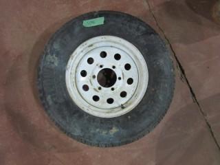 Hercules Power Trailer Tire 225/75R15 w/ Rim.