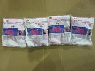 (4) 3M P100 Filter Cartridges Packs of 2.